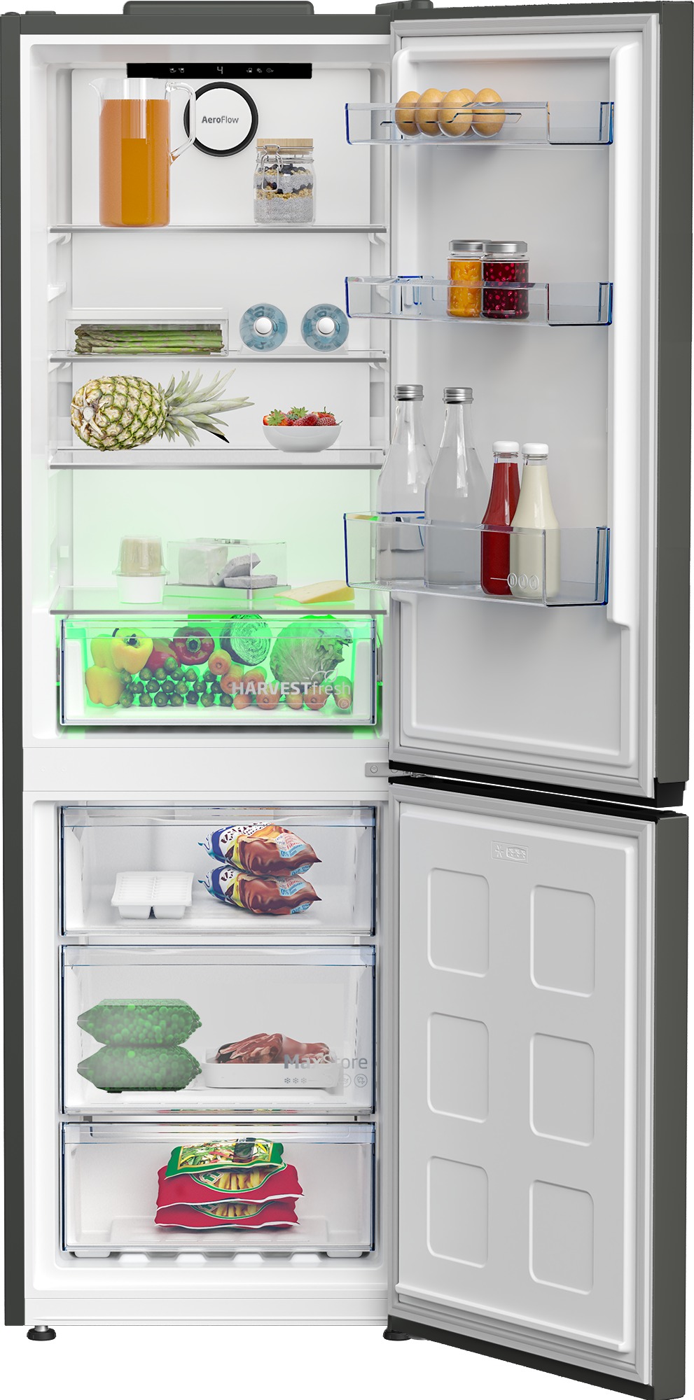 FRICOM. BEKO B5RCNE365HG 186x60 NF INOX NEGRO